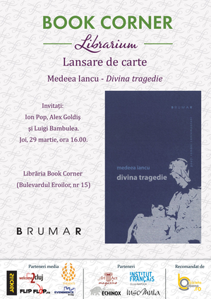 „Divina tragedie” de Medeea Iancu, lansată la Book Corner „Divina tragedie” de Medeea Iancu, lansată la Book Corner