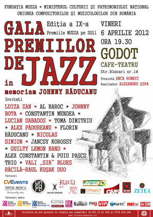 Gala Premiilor de jazz, pe 6 aprilie la Godot Gala Premiilor de jazz, pe 6 aprilie la Godot