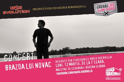 Brazda lui Novac şi Artan&Suedezu @ Guerrilive, pe 12 martie Brazda lui Novac şi Artan&Suedezu @ Guerrilive, pe 12 martie