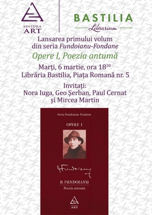 Lansările săptămânii la Librăria Bastilia Lansările săptămânii la Librăria Bastilia