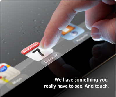 Apple ar putea lansa iPad 3 pe 7 martie Apple ar putea lansa iPad 3 pe 7 martie