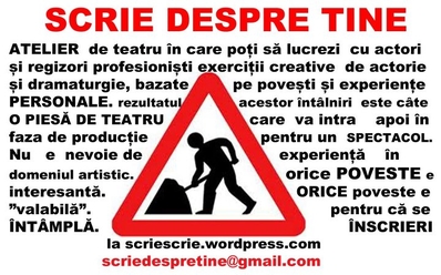 Atelierele “Scrie despre tine” Atelierele “Scrie despre tine”
