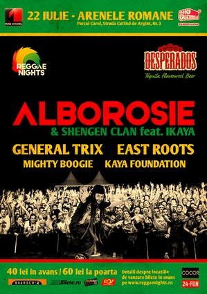 Alborosie va concerta în Bucureşti pe 22 iulie Alborosie va concerta în Bucureşti pe 22 iulie