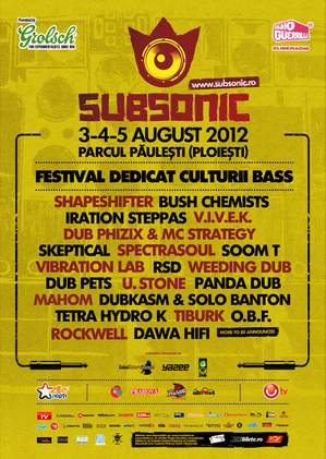 Festivalul de cultură bass SUBSONIC va avea loc în Parcul Păuleşti Festivalul de cultură bass SUBSONIC va avea loc în Parcul Păuleşti