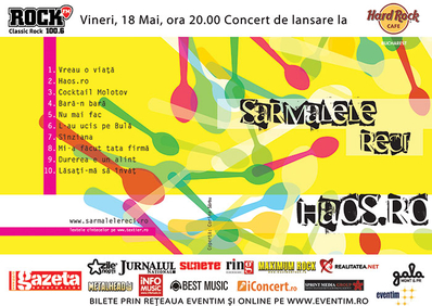 Sarmalele Reci lansează albumul Haos.ro pe 18 mai Sarmalele Reci lansează albumul Haos.ro pe 18 mai