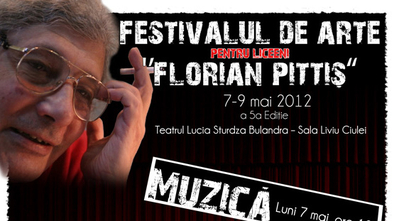Festivalul naţional de arte pentru liceeni „Florian Pittiş”, între 7 şi 9 mai Festivalul naţional de arte pentru liceeni „Florian Pittiş”, între 7 şi 9 mai