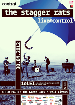 Câştigă o invitaţie dublă la concertul The Stagger Rats din Club Control - CONCURS INCHEIAT Câştigă o invitaţie dublă la concertul The Stagger Rats din Club Control - CONCURS INCHEIAT