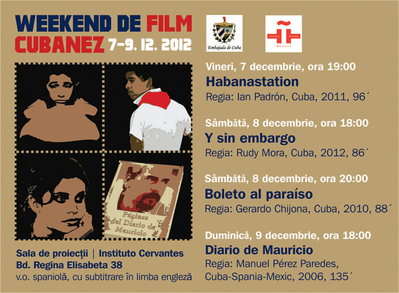Weekend cu filme cubaneze la Institutul Cervantes Weekend cu filme cubaneze la Institutul Cervantes
