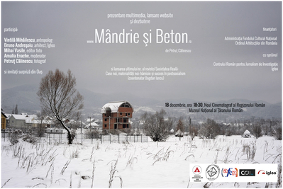 Mândrie şi beton – scurtmetrajul documentar se lansează la NCRR Mândrie şi beton – scurtmetrajul documentar se lansează la NCRR