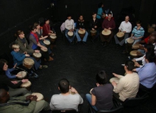 Workshop de percuţie africană la Happy Minds