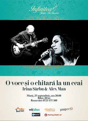 Concert Irina Sârbu şi Alex Man la Ceainăria Infinitea Concert Irina Sârbu şi Alex Man la Ceainăria Infinitea