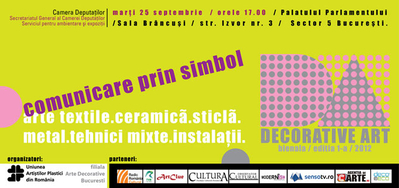 Bienala Decorative Art, din 25 septembrie Bienala Decorative Art, din 25 septembrie