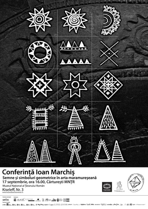 Semne și simboluri geometrice în arta maramureșeană. Conferință Ioan Marchis la MȚR Semne și simboluri geometrice în arta maramureșeană. Conferință Ioan Marchis la MȚR