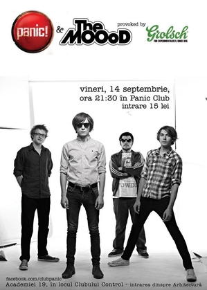 Concert The MOOoD în Panic, pe 14 septembrie Concert The MOOoD în Panic, pe 14 septembrie