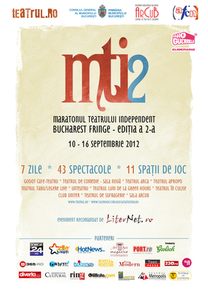 Maratonul Teatrului Independent, între 10 şi 16 septembrie Maratonul Teatrului Independent, între 10 şi 16 septembrie