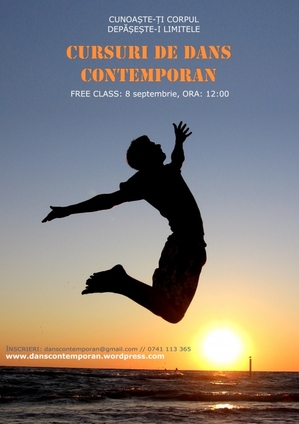 Cursuri de dans contemporan, din 9 septembrie Cursuri de dans contemporan, din 9 septembrie