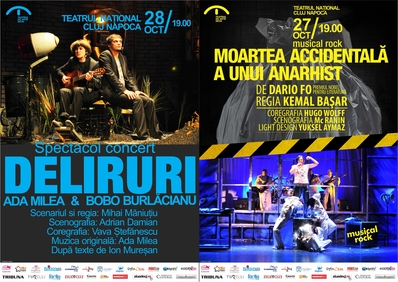 Deliruri, spectacol concert la Teatrul Naţional din Cluj Deliruri, spectacol concert la Teatrul Naţional din Cluj