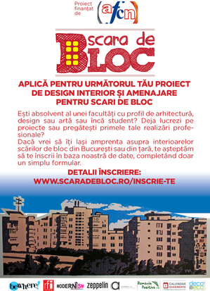 Scara de bloc – proiect de design interior şi amenajare Scara de bloc – proiect de design interior şi amenajare