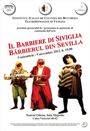 Bărbierul din Sevilla, pe 5 noiembrie la Teatrul Odeon Bărbierul din Sevilla, pe 5 noiembrie la Teatrul Odeon