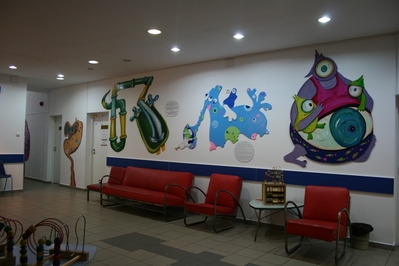 Vernisajul primei intervenţii artistice într-un spital Vernisajul primei intervenţii artistice într-un spital