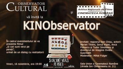 Filmul „Şi caii sunt verzi pe pereţi”, la al doilea eveniment KINObservator de la Cinema Union Filmul „Şi caii sunt verzi pe pereţi”, la al doilea eveniment KINObservator de la Cinema Union