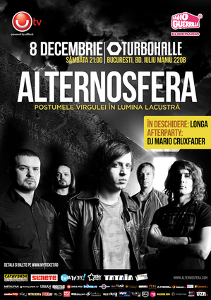 Concert Alternosfera în Bucureşti, pe 8 decembrie Concert Alternosfera în Bucureşti, pe 8 decembrie