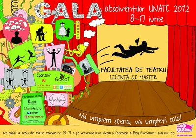Gala absolvenţilor UNATC, între 8 şi 17 iunie Gala absolvenţilor UNATC, între 8 şi 17 iunie
