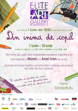 Din inimă de copil – expoziţie de pictură la Elite Art Gallery Din inimă de copil – expoziţie de pictură la Elite Art Gallery