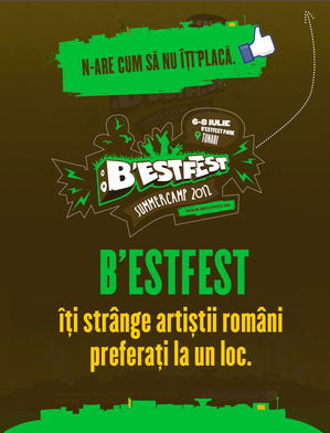 Publicul va alege trupele româneşti la B’ESTFEST Summer Camp Publicul va alege trupele româneşti la B’ESTFEST Summer Camp