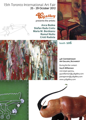 418 Contemporary Art Gallery participă la Art Toronto International Art Fair 418 Contemporary Art Gallery participă la Art Toronto International Art Fair