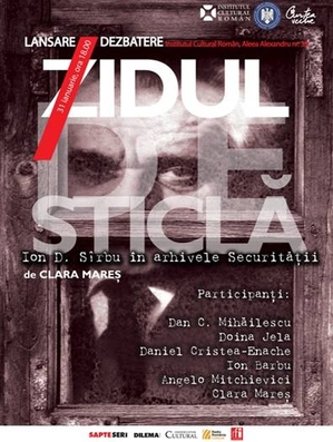 Zidul de sticlă – lansare şi dezbatere la ICR Zidul de sticlă – lansare şi dezbatere la ICR