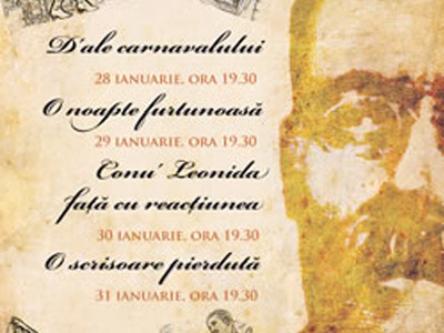 Patru piese de Caragiale la Teatrul de Comedie Patru piese de Caragiale la Teatrul de Comedie