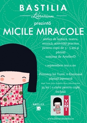 Micile miracole, ateliere la Librăria Bastilia Micile miracole, ateliere la Librăria Bastilia