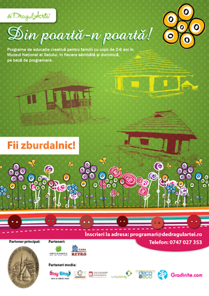 Programe pentru familii cu copii mici, din 20 august la Muzeul Satului Programe pentru familii cu copii mici, din 20 august la Muzeul Satului