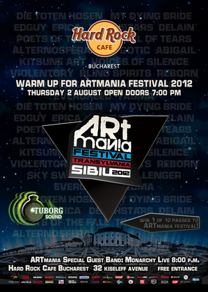 Warm-up ARTmania la Hard Rock Cafe Bucureşti Warm-up ARTmania la Hard Rock Cafe Bucureşti