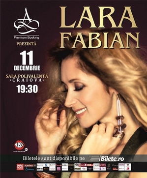 Concert LARA FABIAN la CRAIOVA. Biletele se vând cu rapiditate. Fanii au epuizat 4 categorii de locuri Concert LARA FABIAN la CRAIOVA. Biletele se vând cu rapiditate. Fanii au epuizat 4 categorii de locuri