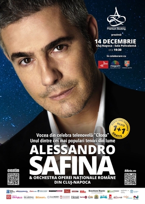 Tenorul ALESSANDRO SAFINA va fi acompaniat de Orchestra Operei Naționale Române din Cluj-Napoca Tenorul ALESSANDRO SAFINA va fi acompaniat de Orchestra Operei Naționale Române din Cluj-Napoca