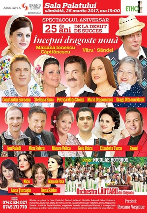 “Incepui dragoste noua”, spectacol aniversar. Mariana Ionescu-Capitanescu si Varu’ Sandel, 25 de ani de cariera
