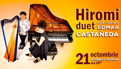 Hiromi duet featuring Edmar Castaneda, intr-un experiment muzical neasteptat la Ateneul Roman Hiromi duet featuring Edmar Castaneda, intr-un experiment muzical neasteptat la Ateneul Roman