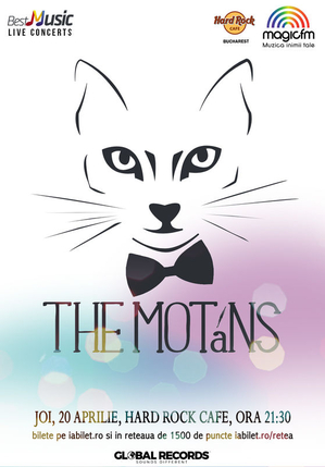 Concert The Motans la Hard Rock Cafe pe 20 aprilie Concert The Motans la Hard Rock Cafe pe 20 aprilie