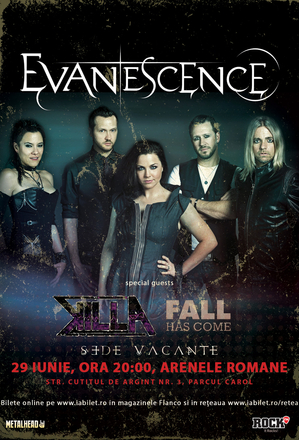 Evanescence la Bucuresti: Program si Reguli de Acces Evanescence la Bucuresti: Program si Reguli de Acces