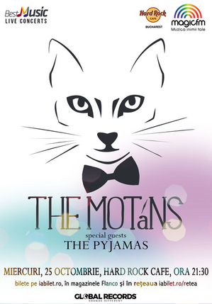 Concert The Motans pe 25 octombrie la Hard Rock Cafe Concert The Motans pe 25 octombrie la Hard Rock Cafe