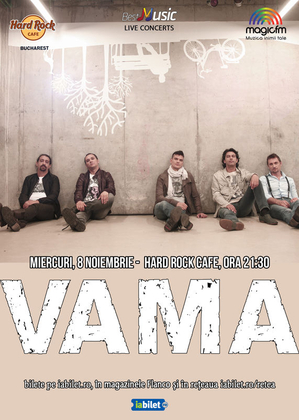 Concert VAMA la Hard Rock Cafe Concert VAMA la Hard Rock Cafe