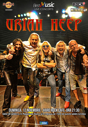 Câteva zile până la concertul Uriah Heep de la București Câteva zile până la concertul Uriah Heep de la București