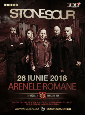 Biletele disponibile la concertul Stone Sour de la Bucuresti Biletele disponibile la concertul Stone Sour de la Bucuresti