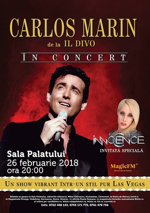 Carlos Marin de la IL DIVO, în concert la București Carlos Marin de la IL DIVO, în concert la București
