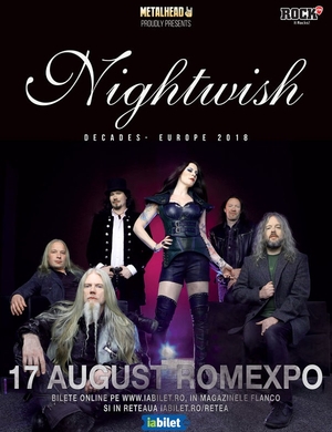 Nightwish sarbatoresc 20 de ani la Bucuresti pe 17 august! Nightwish sarbatoresc 20 de ani la Bucuresti pe 17 august!