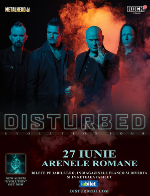 Concert Disturbed in premiera in Romania pe 27 iunie 2019 Concert Disturbed in premiera in Romania pe 27 iunie 2019