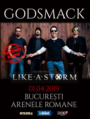 GODSMACK in concert la Bucuresti si pe 1 aprilie GODSMACK in concert la Bucuresti si pe 1 aprilie