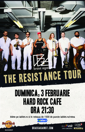 Concert Brass Against in Hard Rock Cafe Concert Brass Against in Hard Rock Cafe
